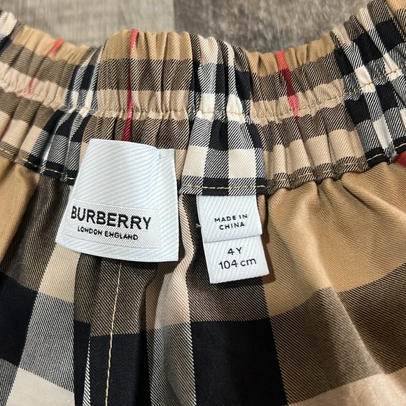 Burberry Vintage Patchwork Check girls shorts size 4 - Picture 9 of 15